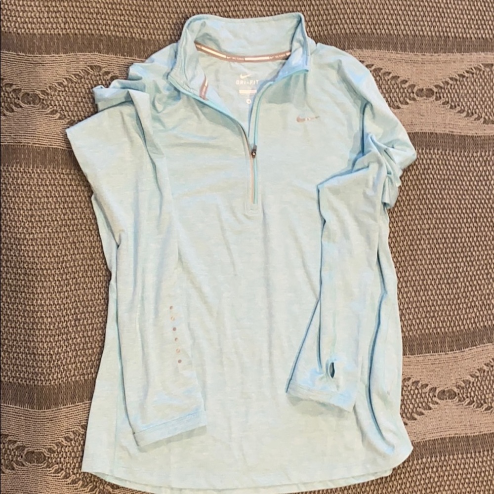 Nike Dri-Fit Running Half Zip | light blue
